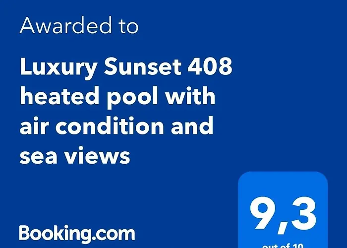 Luxury Sunset 408 Heated Pool With Air Condition And Sea Views 公寓 阿德耶